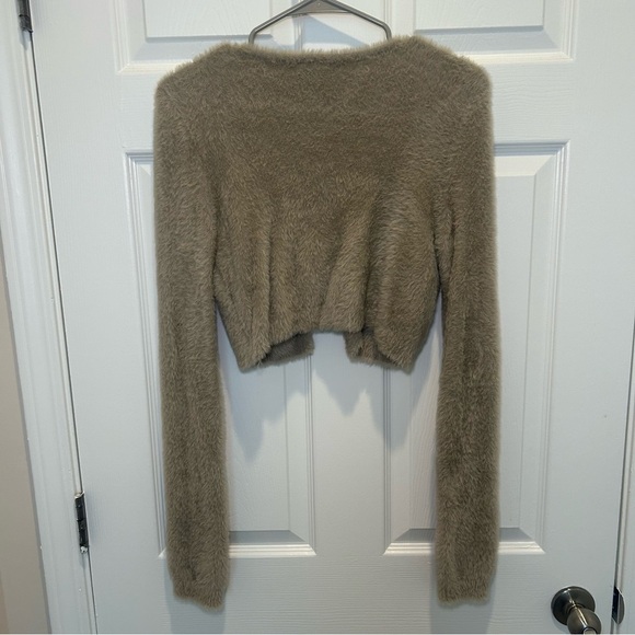 Forever 21 Faux Fur Beige Cardigan - Picture 5 of 5
